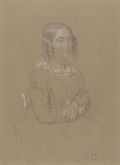 retrato da senhora de Adolphe Felix Cals