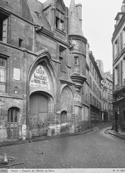 Hotel de Sens, final do século XIX e início do século XX (ver também 345988) de Adolphe Giraudon