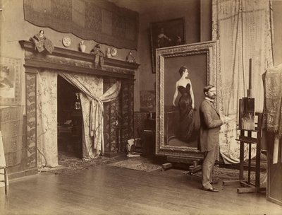 John Singer Sargent no atelier de Adolphe Giraudon