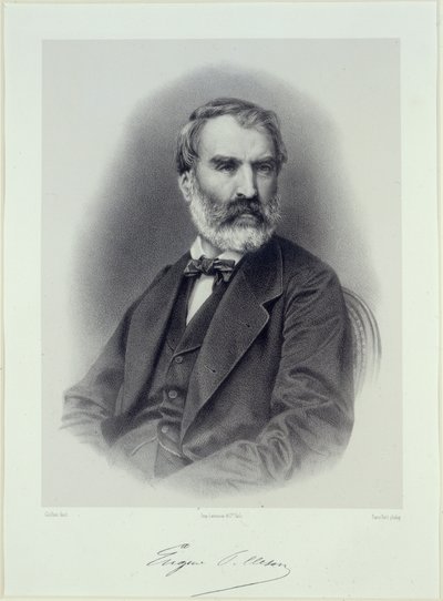 Retrato do escritor Eugène Pelletan 1813-1884. de Adolphe Guillon