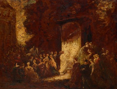 Festa da tarde de Adolphe Joseph Thomas Monticelli