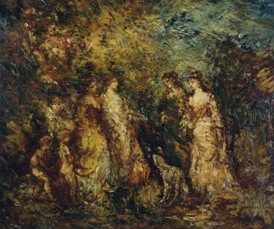 Jogo das senhoras de Adolphe Joseph Thomas Monticelli