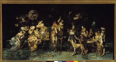 Festa nocturna num parque de Adolphe Joseph Thomas Monticelli