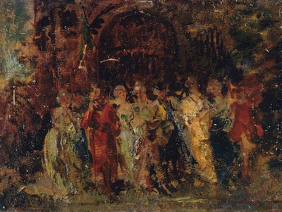 Procissão de casamento de Adolphe Joseph Thomas Monticelli
