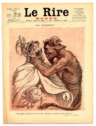 Capa de "The Red Laughter", Satirical en Couleurs de Adolphe Leon Willette