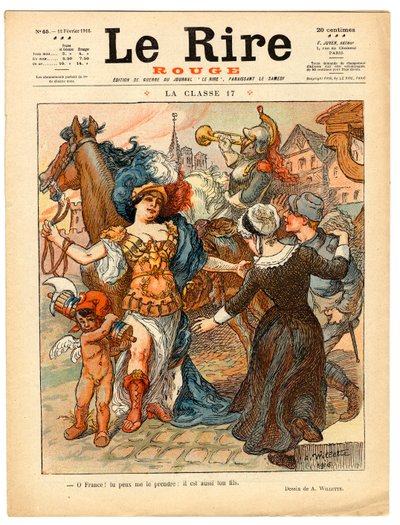 Capa de "The Red Laughter", Satirical in Colors de Adolphe Leon Willette