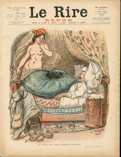 Capa de "The Red Laughter", Satirical in Colors de Adolphe Leon Willette
