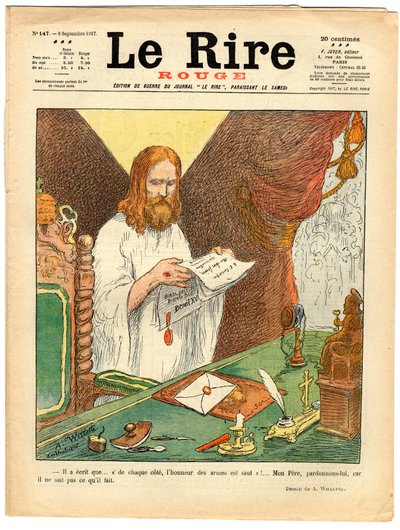 Capa de "The Red Laughter", Satirical in Colors de Adolphe Leon Willette