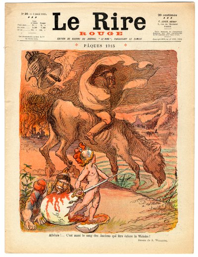 Capa de "The Red Laughter", Satirical in Colors de Adolphe Leon Willette