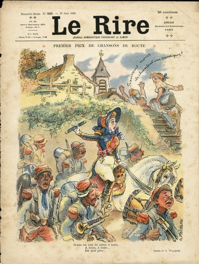Ilustração de Adolphe dit Willette (1857-1926) para a capa de Le Lire de Adolphe Leon Willette