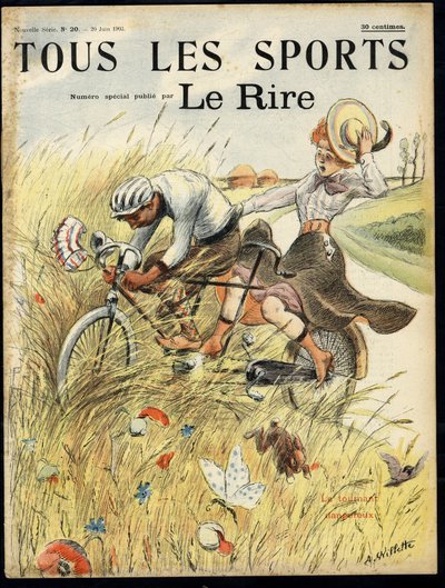 Ilustração de Adolphe dit Willette (1857-1926) para a capa de Le Lire, # 20 de Adolphe Leon Willette