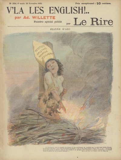 Joana d&39;Arc, ilustração para o riso de Adolphe Leon Willette