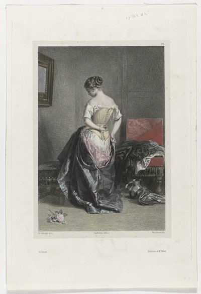 Le Corset (título sobre o objecto) de Adolphe Mouilleron
