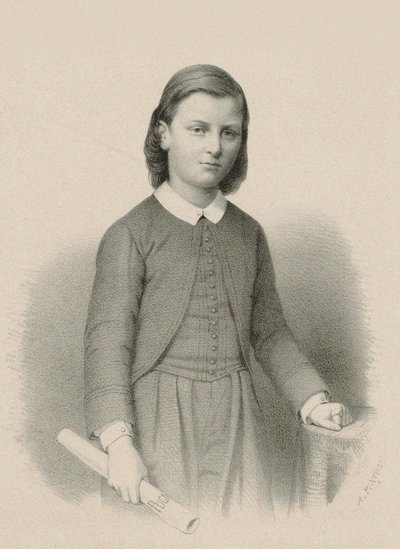 Retrato do compositor Raoul Pugno 1852-1914, c. 1870. de Adolphe Pincon
