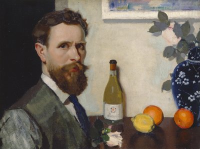 Autorretrato, c.1917 (óleo sobre tela) de Adolphe Valette