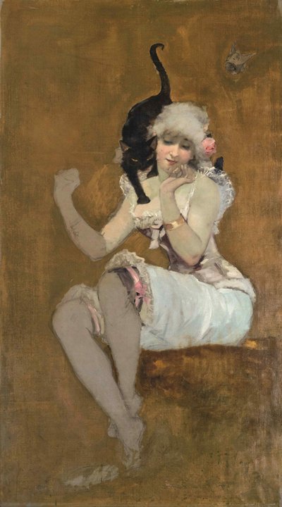Um par de amigos, cerca de 1881. de Adolphe Willette