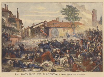 A batalha de magenta de Adolphe after Yvon