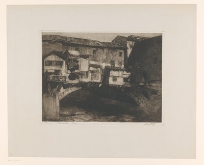 Florença. Ponte Vecchio (título original sobre o objecto) de Adriaan J. van 