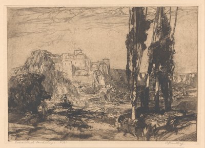 Romantisch landschap (título original sobre o objecto) de Adriaan J. van 