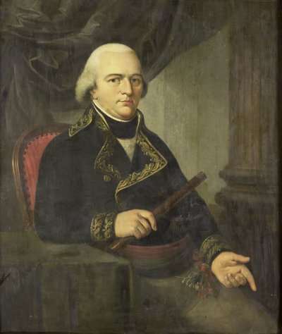 Retrato de Pieter Gerardus van Overstraten, Governador-Geral das Índias Orientais Holandesas de Adriaan de Lelie (attributed to)