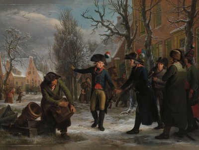 General Daendels se despede do tenente-coronel Krayenhoff General Daendels se despede do tenente-coronel Krayenhoff de Adriaan de Lelie