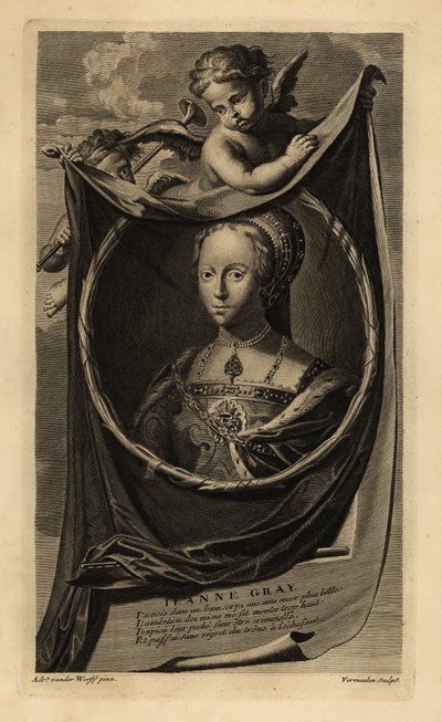 Lady Jane Grey (1537-1554) (gravura) de Adriaan van der (after) Werff