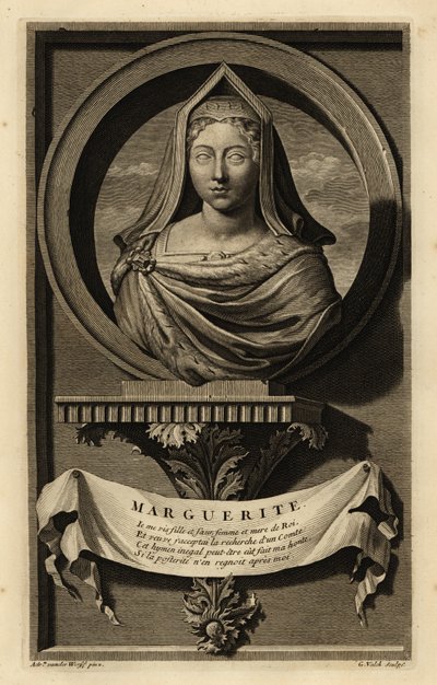 Margarida Tudor (1489-1541) (gravura) de Adriaan van der (after) Werff