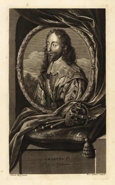 Retrato do Rei Carlos I de Inglaterra de Adriaan van der (after) Werff