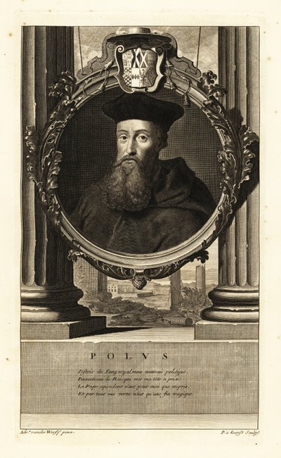 Reginald Pole (1500-1558) (gravura) de Adriaan van der (after) Werff