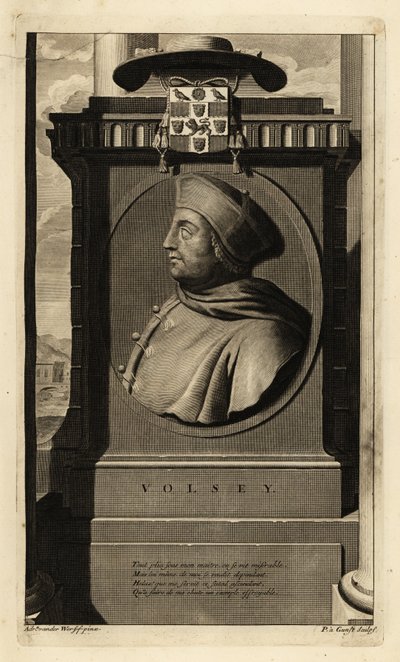 Thomas Wolsey (1473-1530) (gravura) de Adriaan van der (after) Werff