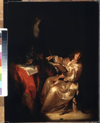 Auto-retrato. Pintura de Adriaen van der Werff (1659-1722). Óleo sobre madeira, 38,5 x 29 cm de Adriaan van der Werff