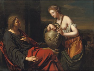 Cristo e a mulher samaritana de Adriaan van der Werff