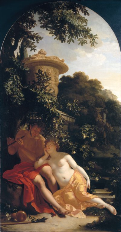 Pastor e pastora, o pastor amoroso, c. 1696 de Adriaan van der Werff