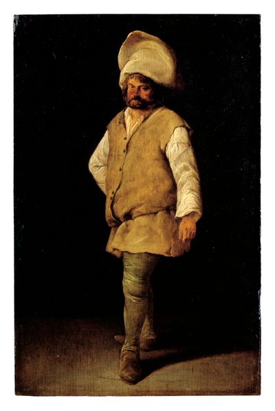 Um Porter (óleo sobre painel) de Adriaen Brouwer