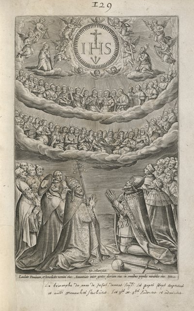 Adoração do Nome de Jesus de Adriaen Collaert