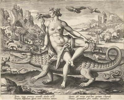 África
Os quatro continentes (título da série) de Adriaen Collaert