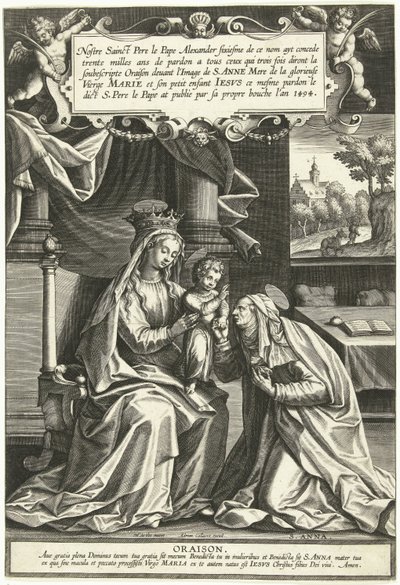 Ana em três de Adriaen Collaert