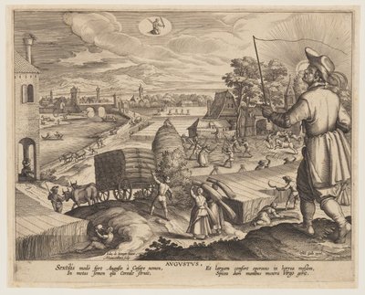 agosto, a partir de Doze Meses de Adriaen Collaert