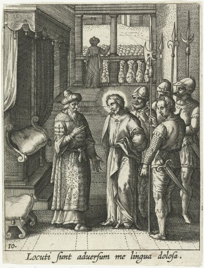 Cristo de novo perante Pilatos de Adriaen Collaert