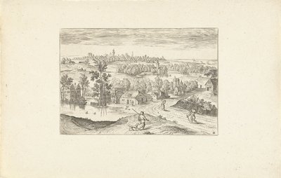 Paisagem com uma lagoa Paisagens ao redor de Antuérpia (título da série) de Adriaen Collaert