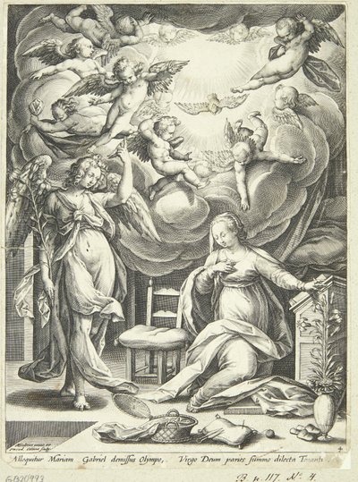 Anunciação de Maria de Adriaen Collaert