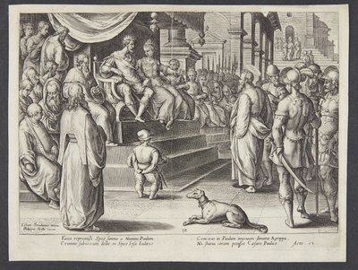 São Paulo antes de Festo e Agripa de Adriaen Collaert