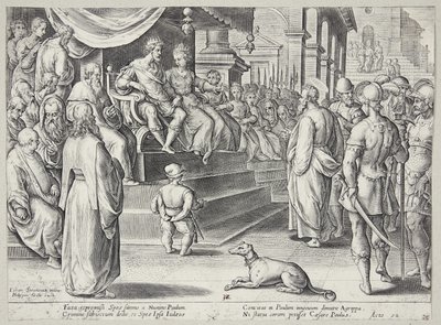 São Paulo antes de Festo e Agripa de Adriaen Collaert