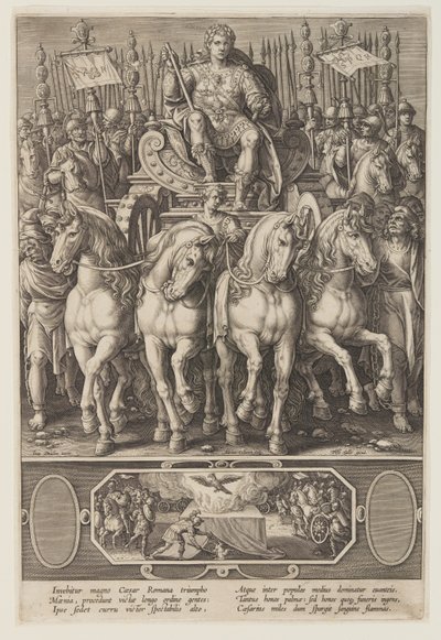 O triunfo de César de Adriaen Collaert