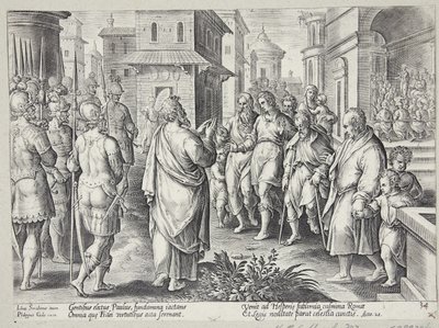 Os atos dos apóstolos de Adriaen Collaert
