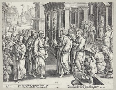 A cegueira de Elimas de Adriaen Collaert
