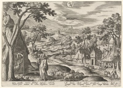 O bom Pastor de Adriaen Collaert after Hans Bol
