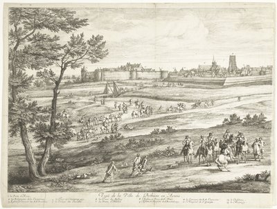 Vista de Bethune (página da esquerda)
Veuë de la Ville de Bethune en Artois (título sobre o objecto) de Adriaen Frans Boudewyns