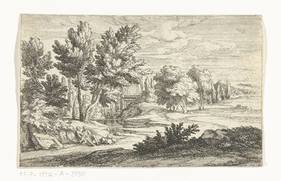 Paisagem com monumento grave de Adriaen Frans Boudewyns