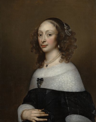 Retrato de uma mulher, ca. 1653 de Adriaen Hanneman